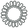 thumbnail image 1 of Ensemble de 20 Mousquetons Mini Mousqueton Crochet Fermeture à Pression Pinces pour Porte-Clés Boucle à Pression Fermoirs à Ressort pour Sac à Dos Crochets pour le Camping, 1 of 5