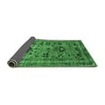 thumbnail image 2 of Ahgly Company Indoor Square Oriental Emerald Green Industrial Area Rugs, 7' Square, 2 of 4