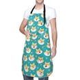 thumbnail image 3 of Goofa Cute Shiba1 Printed Waterproof Apron 33" Chef Aprons for Men Heavy Duty Chemical Work Apron Adjustable Bib Apron, 3 of 9