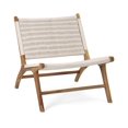 thumbnail image 2 of Imax Set Of 2 Evans Woven Teak Chair With Ottoman 23435-2, 2 of 6