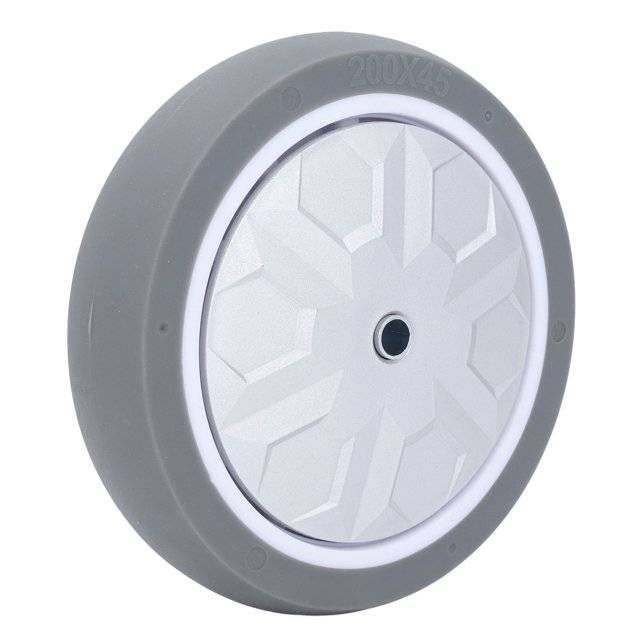 Rueda Para Carretilla De Mano, Rueda Giratoria De Goma Maciza De 8 Pulgadas, Reducción De Ruido Para Carros
