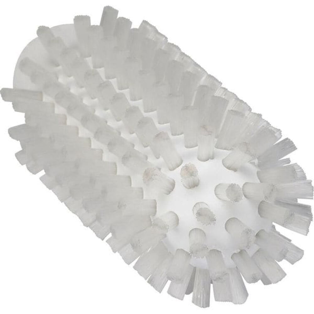 2" W Tube and Pipe Brush, Stiff, Not Applicable L Handle, 5 1/4 in L Brush, White 5380505