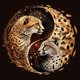 thumbnail image 1 of (A7198) Lleno Diamantes Yin Y Yang Leopardo Serie Abstracta Resina 30*30CM, 1 of 9