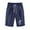 Navy, variant on Women Summer Bermuda Shorts with Pockets Dandelion Print High Waist Knee Length Five Point Shorts Pants Drawstring
