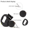 thumbnail image 3 of Retractable Dog Leash, 3m Dog Leash Retractable with Flashlight Dog Walking Leash for Small Medium Large Dog 360° Tangle Free Nylon Cord Training Running, 3 of 6
