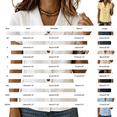 thumbnail image 3 of Summer Sales Womens Summer Tops Going‑Out Button‑Down Short Sleeve Loose‑Fit Casual Blouse Shirts for Women, 3 of 5