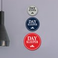 thumbnail image 4 of Signs ByLITA Circle Day Sleeper Sign (Ivory/Dark Brown) - Large, 4 of 6