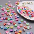 thumbnail image 3 of 45 Color Polymer Clay Beads Fruit Cake Plum Blossom Smile Heart Loose Spacer Beads for Jewelry Making DIY Handmade Bracelet, 3 of 5