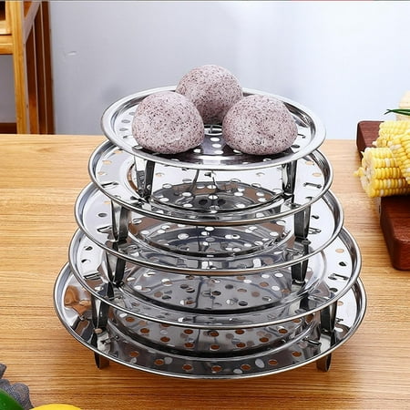 

HOOUDO Steamer Tripod Clearance Steamer Rack Premium 304 Stainless Steaming Rack Steam Tray with Removable Legs for Steamer Cookware Instant Pressure Cooker Multi Functional Steamer Basket