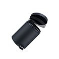 thumbnail image 2 of Yuarrent Cubo de basura con tapa de Pedal, caja de basura, peldaño de Metal, cubo de basura redondo, a prueba de polvo, sala de estar, baño, Suministros de limpieza para el hogar Negro/5L, 2 of 6