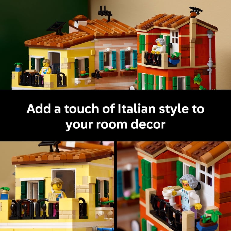 LEGO Ideas Italian Riviera Set, 21359, Adults Coastal Village