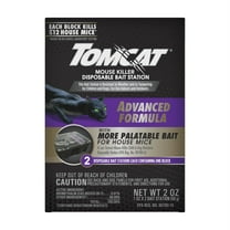 Tomcat Advanced Mouse Bait Station Child-Resistant - Disposable, 2-Pack