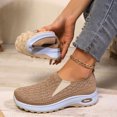 thumbnail image 2 of Zapatillas ortopédicas para mujer, de malla transpirable, sin cordones, informales, cómodas, con punta redonda, suela suave, versátiles, para caminar a diario., 2 of 8