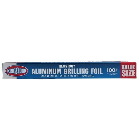 Kingsford Extra Wide Aluminum Foil, 100 Square Feet | Strong and Heavy Duty Aluminum Foil for Grilling, Baking, Roasting, and Food Storage | Kingsford Foil