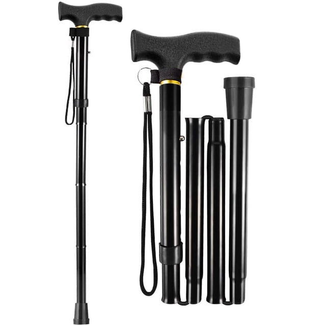 Bastones plegables fáciles de usar para hombres y mujeres - Bastones plegables y extensibles para personas con discapacidad
