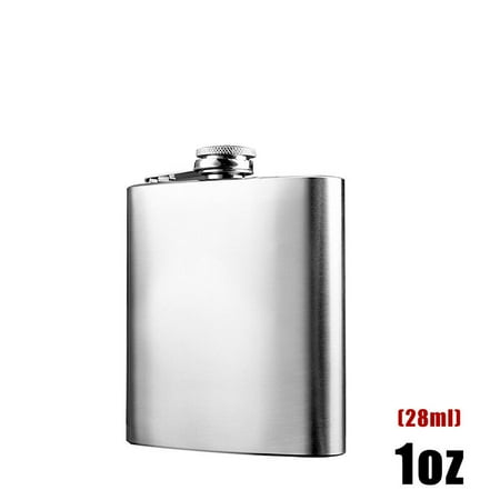 

Mduoduo Hip Liquor Whiskey Alcohol Flask Cap Pocket Wine Bottle 1oz Stainless Steel Portable Reusable Wine Bottle 1 Pcs