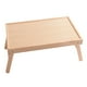 thumbnail image 1 of Escritorio portátil multifunción de madera maciza para ordenador portátil, mesa plegable para servir té, estudiar y desayunar (color madera)., 1 of 5