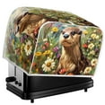 thumbnail image 3 of LedBack 2 Slice Toaster Cover for Home, Otter Daisy Print Bread Machine Cover Dust-proof Microwave Oven Cover, Lightweight Microwave Toaster Oven Cover Anti Fingerprint Oven Dust Cover, 3 of 3