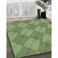 thumbnail image 2 of Ahgly Company Indoor Rectangle Patterned Fern Green Area Rugs, 4' x 6', 2 of 6