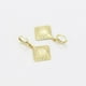 thumbnail image 3 of Modernos Aretes Largos Rombo Diseño Grecas Oro 14k Laminado dorado Unitalla, 3 of 6