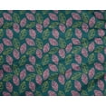 thumbnail image 4 of oneOone Tissu Polyester Lycra à Imprimé Feuilles en Blocs Tissu BTY 56 Pouces de Large, 4 of 4