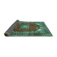 thumbnail image 2 of Ahgly Company Indoor Rectangle Medallion Turquoise Blue Traditional Area Rugs, 6' x 9', 2 of 4