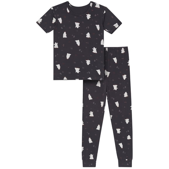 Modern Moments by Gerber Neutral Short Sleeve Halloween Pajama Set, 2-Piece, Sizes 6 - 12 Kids