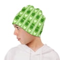 thumbnail image 5 of Psesaysky Kids Beanie Green Leaves Heart Print Boys Girls Beanies Children Winter Hats Children Knit Warm Caps Kids Soft Beanie Cap, 5 of 7