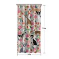 thumbnail image 5 of Chihuahua and Flower Florals Shower Curtain 36"x72" ,Bathroom Decorative Shower Curtains Set with 12 Hooks,Modern Waterproof Washable Shower Curtain, 5 of 6