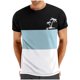 thumbnail image 1 of Mens Casual Pantalones Cortos Cuello Redondo Patchwork Impresión Suéter Blusa de Fitness, Camisetas para Hombre, 1 of 4