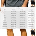 thumbnail image 3 of Lenago Mens Shorts Shorts Men Men's Solid Color Casual Sports Elastic Waist Pocket Workwear Shorts Black M, 3 of 9