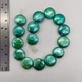 thumbnail image 4 of Green Wave 12 to 13mm Freshwater Coin Pearl 8 inch Strand | 13 Pearls |, 4 of 11