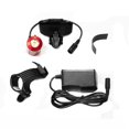thumbnail image 1 of Lampara de manubrio Jingyi para bicicleta con pila negro, 1 of 3