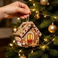 thumbnail image 6 of DIY Christmas Candy House Ornament Kit, Handmade Rhinestone Gingerbread House Craft, Festive Tabletop Home Decor, Holiday Art Gift, 6 of 9