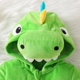 thumbnail image 6 of YDFCWXW Baby Dinosaur Onesie Costume Halloween Infant Dress Up Outfit, Dinosaur Costume with Colorful Spikes Plush Tail for Themed Events (Green, 3-6 Months), 6 of 9