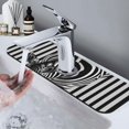thumbnail image 7 of Kdxio Optical Zebra Illusion Pattern Non-Slip Diatom Mud Faucet Drain Pad,Self Absorbent Mat for Kitchen Sink for Variety Kitchen & Bathroom Countertops, 7 of 7