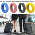 thumbnail image 3 of 4pcs Luggage Roller Protector, Colorful Silent Silicone Luggage Wheel Covers, Luggage Wheel Covers,small Luggage with Wheels, Suitcase Wheel, Must Have Household Items, 3 of 6