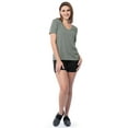 thumbnail image 2 of Athletic Works Women's Core Active Texture Knit Short Sleeve V-Neck T-Shirt, Sizes XS-XXXL, 2 of 8