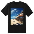 thumbnail image 2 of Plus Size Shirt for Women Black Tops for Women Short Sleeves Shirt for Women Seaside (56) T Shirt Crewneck Shirt for Women XS, 2 of 5