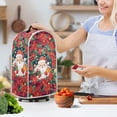 thumbnail image 3 of HELLHERO Coffee Machine Dust Cover for Kitchen Use AntiSlip Waterproof Kitchen Blender Dust Cover, Santa with Gift Boxes and Poinsettias, 3 of 6