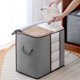 thumbnail image 3 of Bolsas de almacenamiento extra grandes para mantas, bolsas de almacenamiento para edredones con asas reforzadas, contenedores de almacenamiento de ropa transpirables para ropa de cama King C, 3 of 5