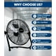 thumbnail image 5 of Ventilador de suelo KEN BROWN de alta velocidad, 35,56 cm, 3 velocidades, inclinación 360°, 5 of 8