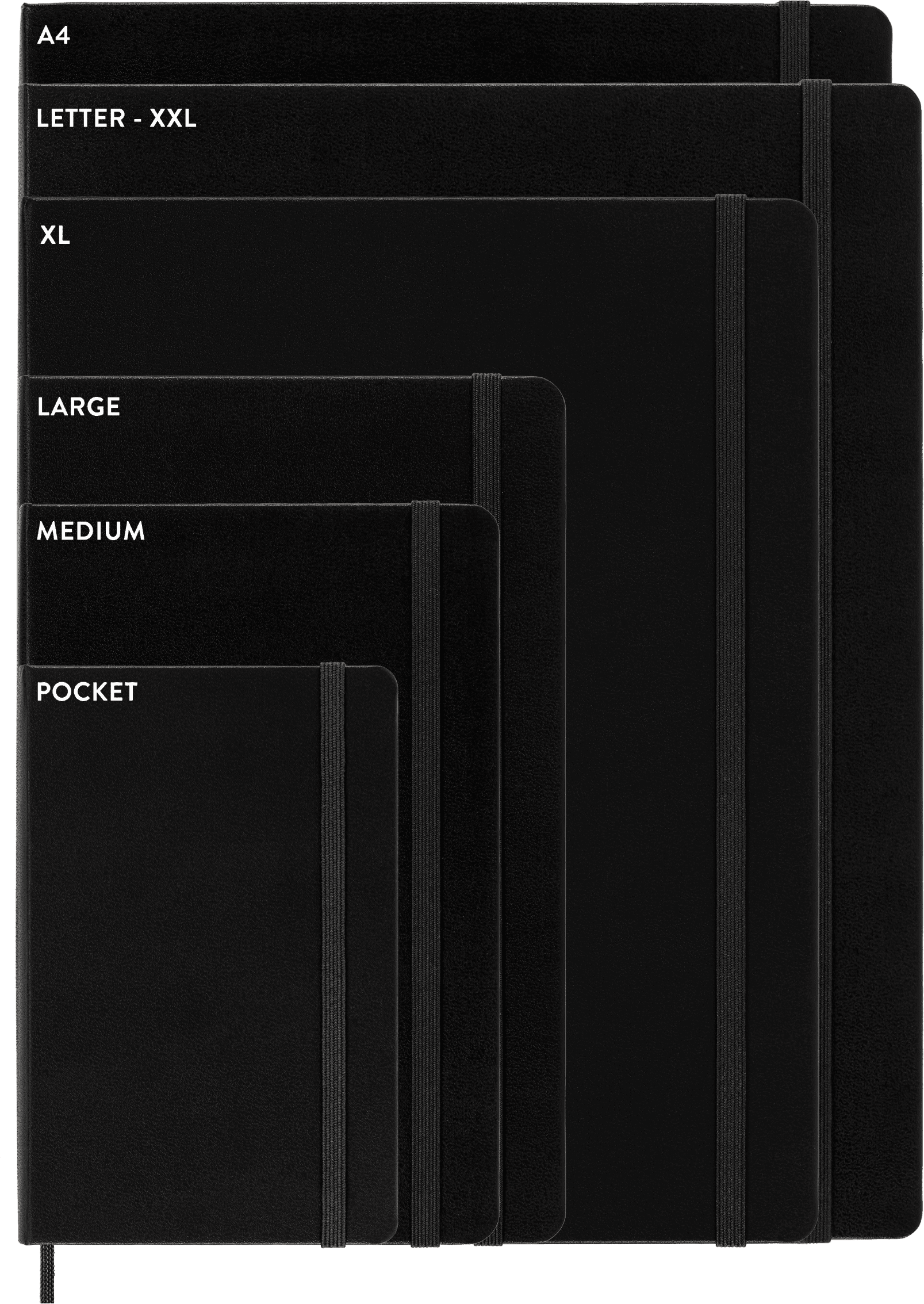 Moleskine Classic Notebook, Hard Cover, Medium (4.5" x 7"), Plain, Black