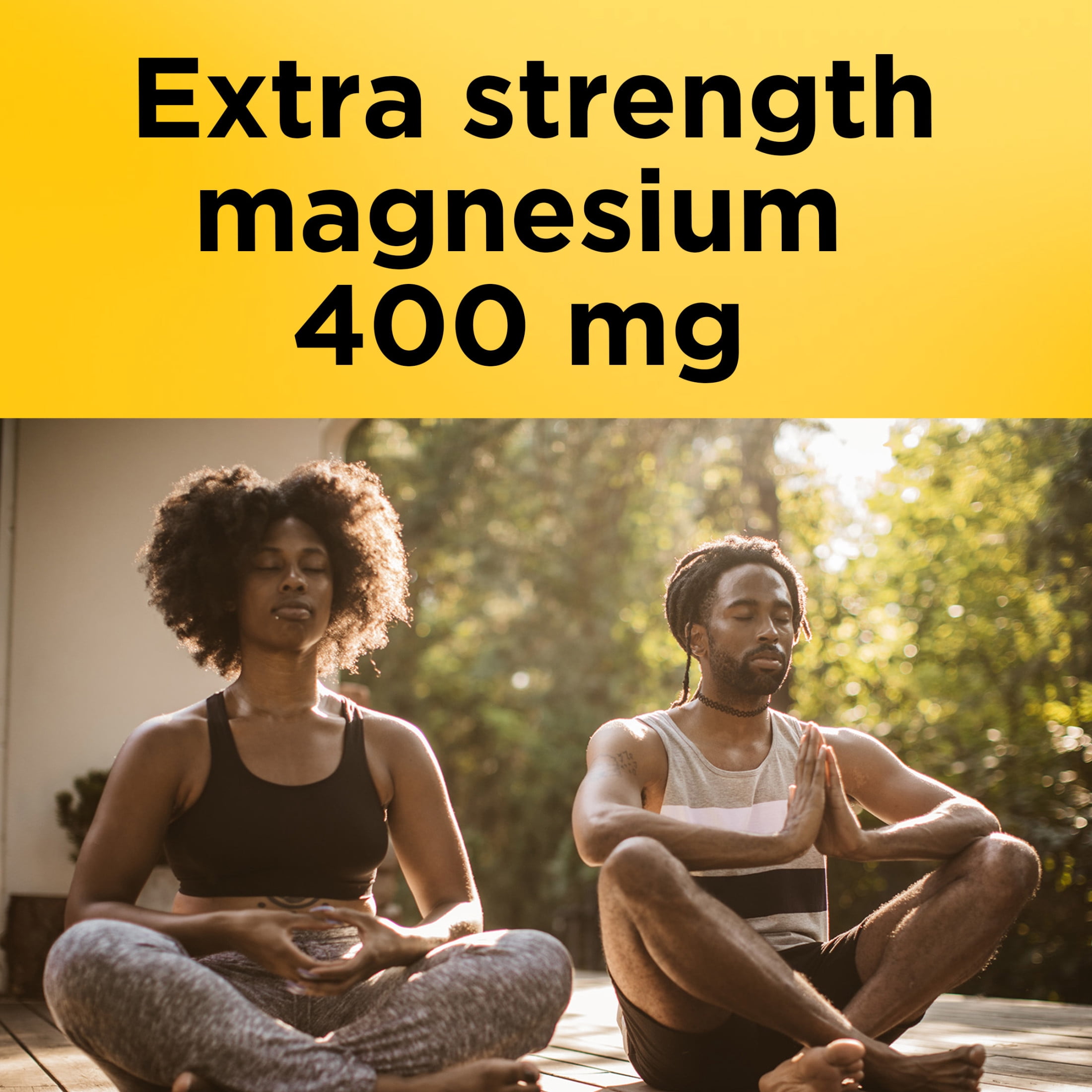 Nature Made Extra Strength Magnesium Oxide 400 mg Softgels, Dietary Supplement, 60 Count