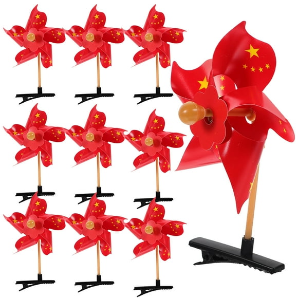 KAKOWELY 20 pinzas para el pelo con forma de molino de viento, bonitas pinzas para el pelo para niña, pinzas decorativas para el pelo