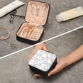 thumbnail image 6 of GZHJMY French Bulldog Small Jewelry Box, Travel Portable Square Jewelry Case for Ring, Pendant, Earring, Necklace Organizer Storage Holder Boxes, 6 of 7