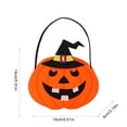 thumbnail image 2 of Gqtwoy Halloween Felts Candy Bucket, Multi Cartoon Design, Handheld Goodie Bag, Reusable Storage Tote for Halloween Parties, Festive Event Accessory, 2 of 5