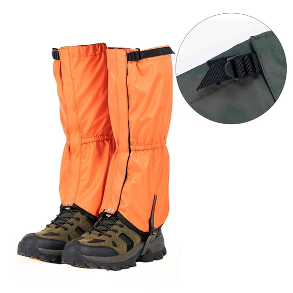 Outdoor Travel Leg Warmer Snow Foot Cover Waterproof Hiking Leg Gaiters For Hiking Backpacking Adjustable Strap Enduring