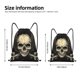thumbnail image 2 of Fotbe Gothic Winged Skull Bolsa Mochila con Cordón Estampada, Bolsa de Gimnasio Deportiva, Bolsa Cinch, Bolsa con Cordón para Hombres y Mujeres-Small, 2 of 6