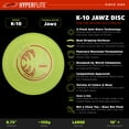 thumbnail image 7 of Hyperflite K-10 Jawz Puncture Resistant Dog Flying Disc, 8.75-inch, for Large Dogs, 7 of 7